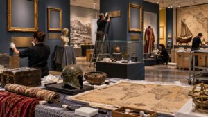 Editorial scene representing forgotten legends who deserve more recognition with historical objects and no readable text